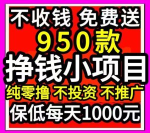特趣赚950挣钱小程序免费送!俑金兜底2元/単起步-首码项目网