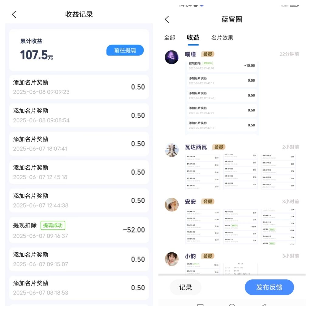 会员收益