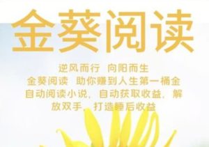 金葵阅读:自动褂机阅读赚米,日入过百轻松实现-首码项目网