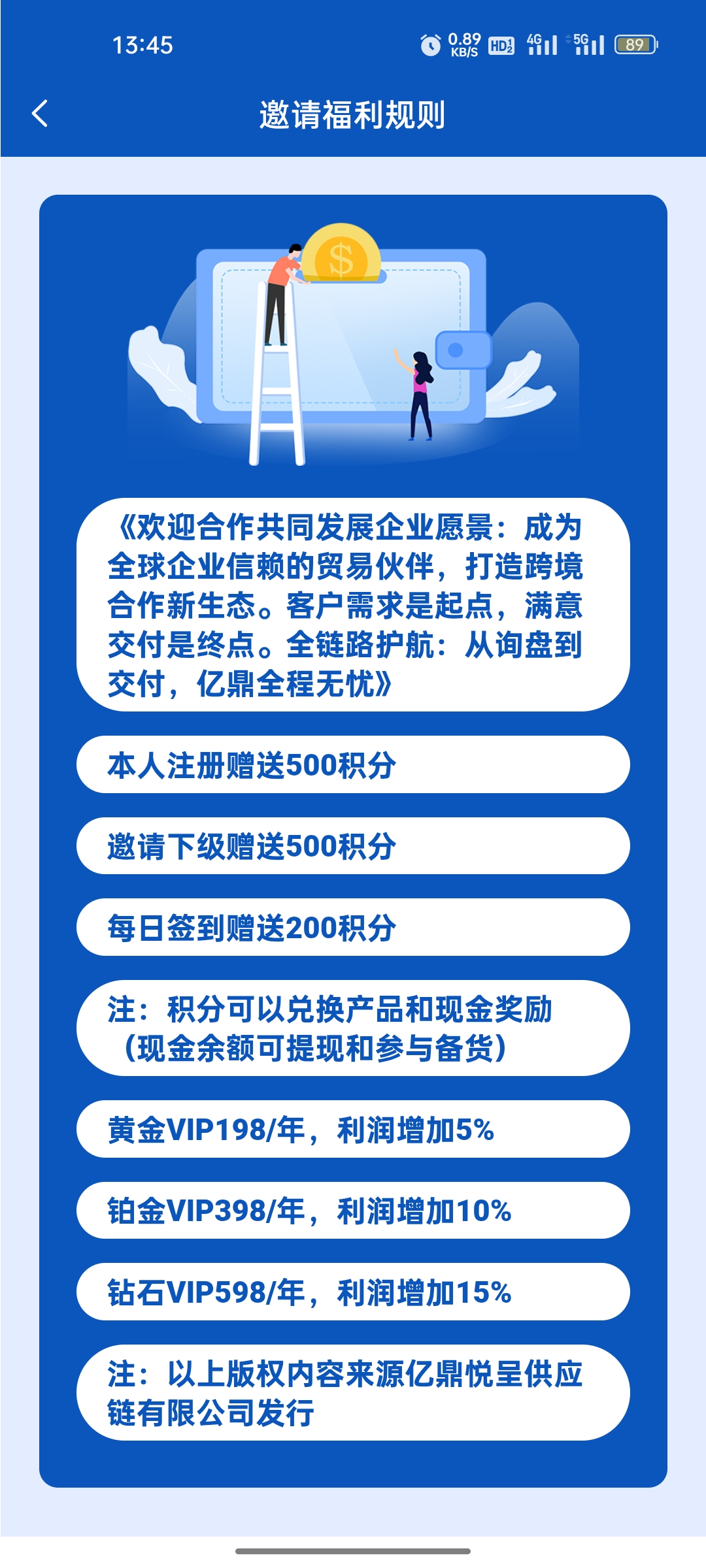 亿鼎悦呈注册送5元，每天签到2米。-首码项目网